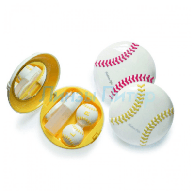 Дорожный набор для контактных линз "Бейсбольный мяч"